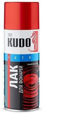 Лак для тонировки фонарей красный, KU9022 KUDO KU-9022