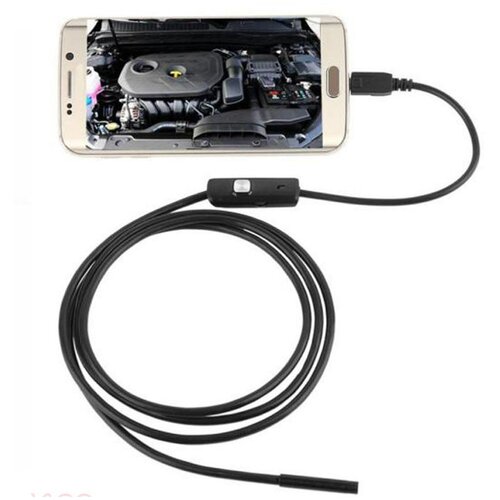 Эндоскоп 2м (гибкая камера) Borescope for android для смартфона и компьютера
