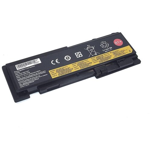 Аккумуляторная батарея для ноутбука Lenovo T430S (0A36287) 11.1V 4400mAh OEM черная new original asm cpu cooling fan heatsink radiator cooler for lenovo thinkpad t420s t420si laptop fru： 04w1713 04w0417