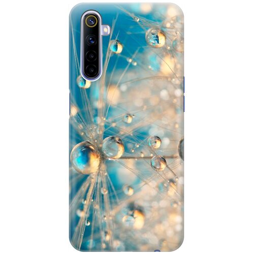 фото Re:pa накладка transparent для realme 6 с принтом "одуванчик в капельках"
