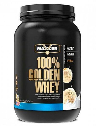 Maxler 100% Golden Whey, 908 гр. (карамель солёная)