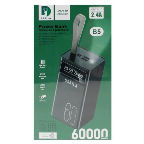 Внешний аккумулятор Dsaila 60000 mAh B5 394300₽