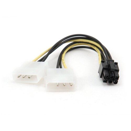 разветвитель питания cablexpert cc psu 6 2хmolex Аксессуар Разветвитель питания Gembird Cablexpert 2хMolex->PCI-E 6pin CC-PSU-6