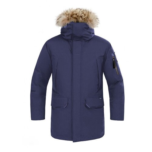 Пуховик RedFox, средней длины, мембранный, размер L, синий