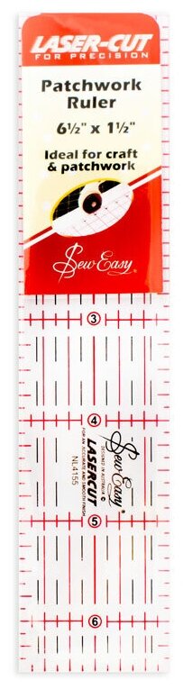 Hemline Линейка для пэчворка и квилтинга Sew Easy NL4155 6.5 x 1.5 дюймов