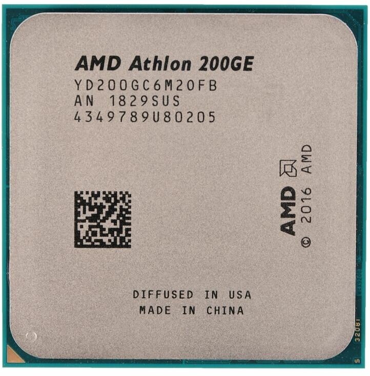 Процессор AMD Athlon 200GE AM4 2 x 3200 МГц