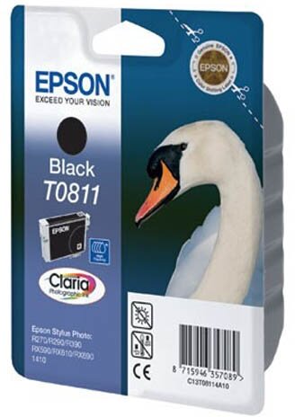 Картридж Epson C13T11114A10,(T0811N) 480 стр, черный