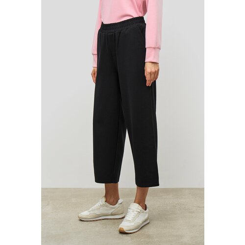 фото Брюки baon, демисезон/лето, свободный силуэт, повседневный стиль, карманы, пояс на резинке, размер 48, бежевый