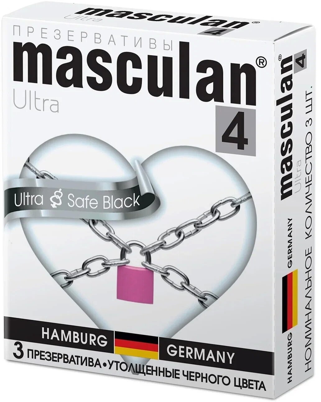 Презервативы утонченные прозрачные Pur Masculan/Маскулан 3шт М.П.И.Фармацойтика Гмбх - фото №1