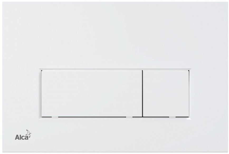 фото Кнопка смыва Alcaplast для скрытых систем инсталляции, белый/матовый M576