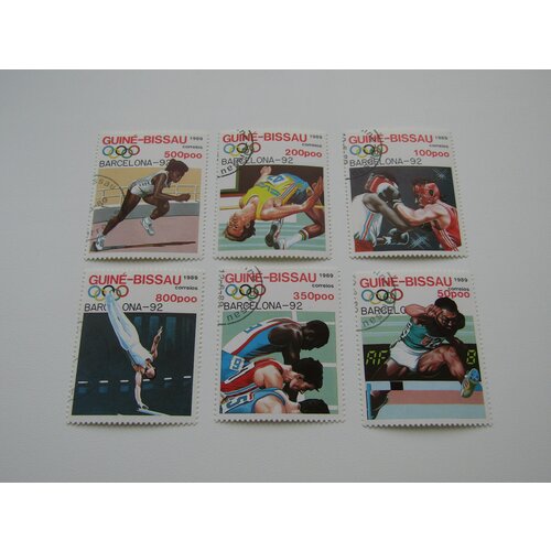 Марки. Спорт. Гвинея-Бисау. Олимпийские игры в Барселоне. 1989. 6 штук
