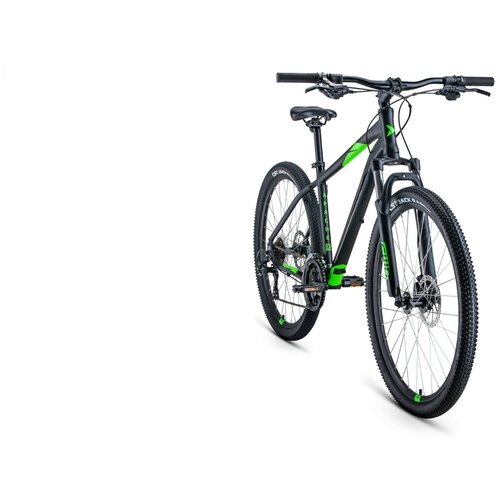 фото Велосипед 27,5" forward apache 27,5 2.0 disc al черный матовый/ярко-зеленый 20-21 г 15 rbkw1m67q015