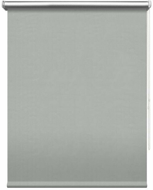 Рулонная штора УЮТ Сильвер Блэкаут 40х175, светло-серый - фотография № 10