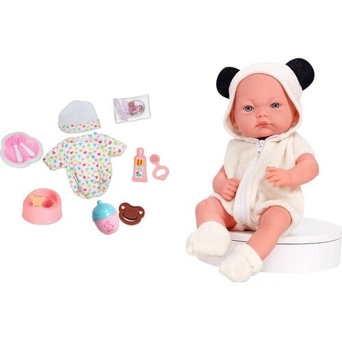 Пупс в чемоданчике Baby Ardana с аксессуарами коричневый