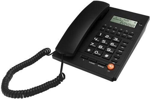 Телефон проводной Ritmix RT-420 чёрный телефонный аппарат
