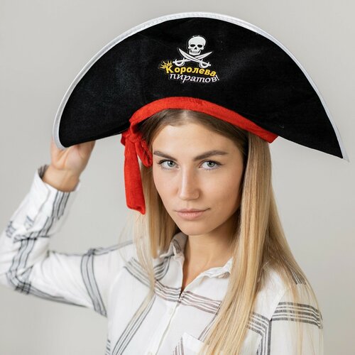 Шляпа пирата Королева пиратов, р-р. 56-58 страна карнавалия шляпа пирата королева пиратов р р 56 58