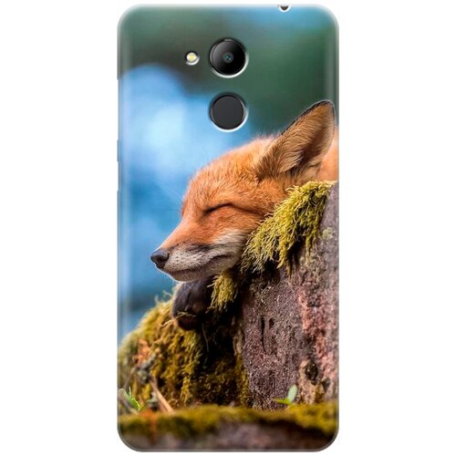 фото Re:pa накладка transparent для honor 6c pro с принтом "умиротворенная лиса"