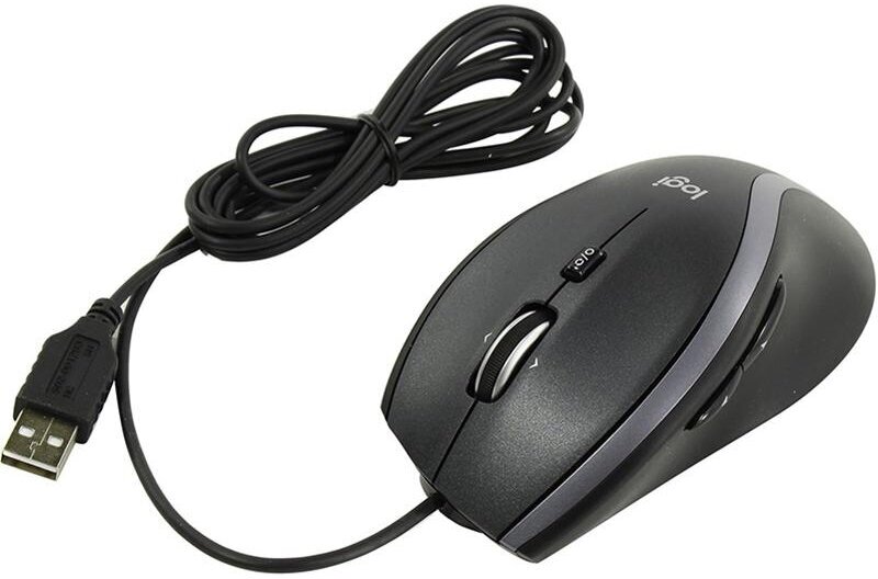 Мышь LOGITECH M500s, оптическая, проводная, USB, черный [910-005784] - фото №15