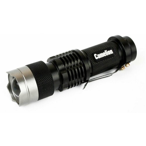 Фонарь CAMELION XP-E, яркий, ZOOM, 3 режима, питание 1хAA