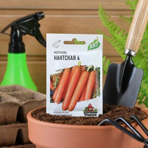 Семена Морковь Нантская 4, 2 г серия ХИТ х3 22 упаковки