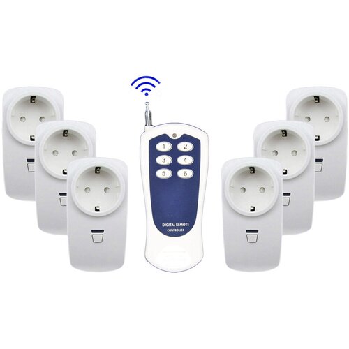 Розетки с дистанционным управлением, дальность 500м (00184)