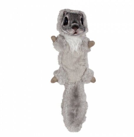 DUVO+ Игрушка для собак мягкая "Лесной друг Белка" серая, 44 см - фотография № 5
