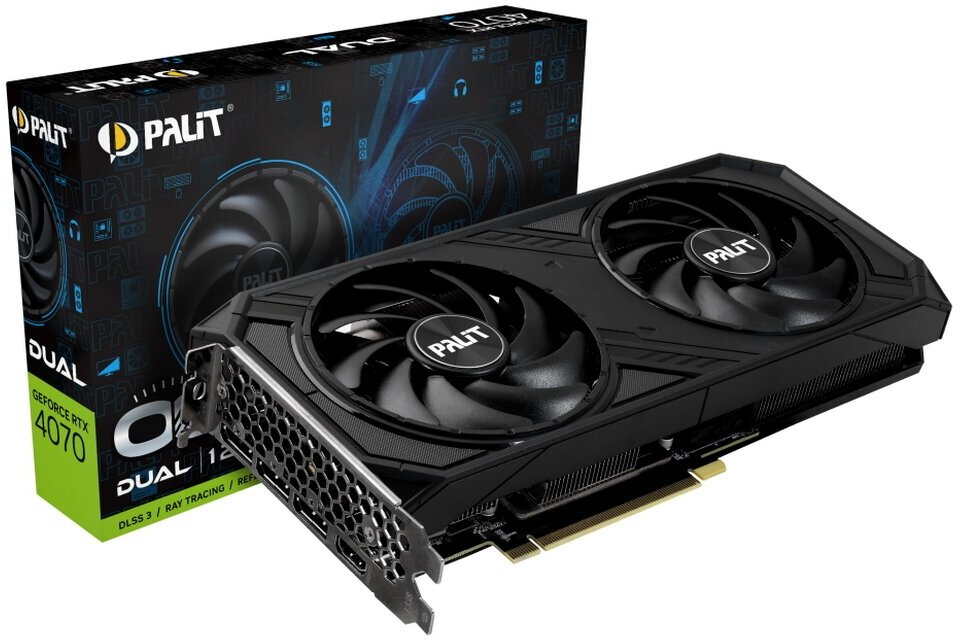 Видеокарта PALIT GeForce RTX 4070 DUAL OC 12G