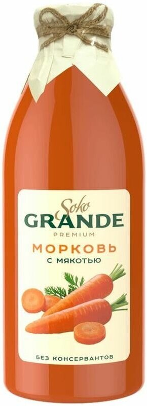 Нектар Soko Grande Premium морковный с мякотью