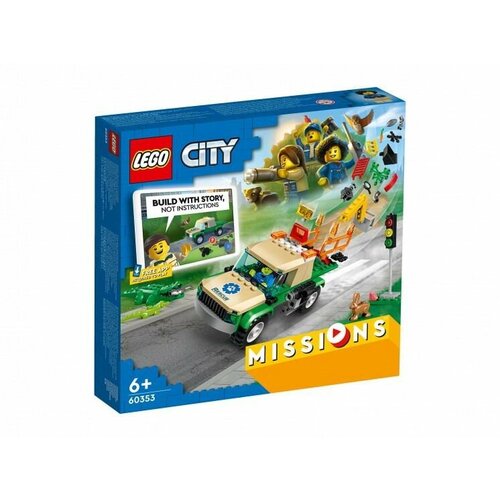 Конструктор LEGO CITY Миссия по спасению диких животных 60353-L