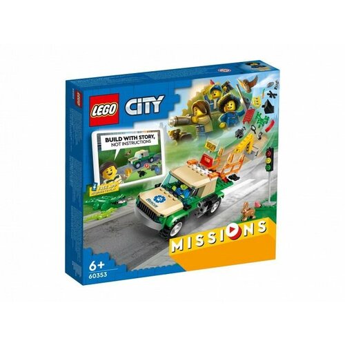 конструктор lego city 60353 wild animal rescue missions 246 дет Конструктор LEGO CITY Миссия по спасению диких животных