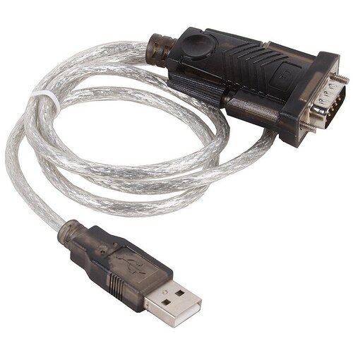 Переходник-конвертер USB-->COM Orient USS-101N18 (Am-9m, чип Prolific PL2303HXD, 1.8 м, крепёж - винты) кабель orient usb com uss 102n 0 8 м бесцветный синий