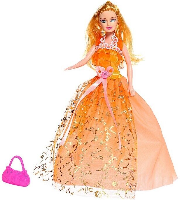 Кукла-модель «Милена» в пышном платье с аксессуарами, микс