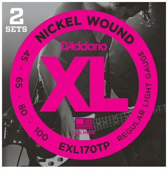 Струны для бас-гитары D'Addario EXL170TP