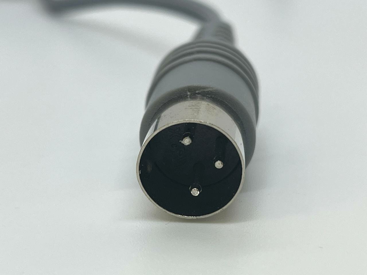 Шнур для маникюрной ручки Nail Drill, штекер с тремя контактами (3 pin), серый