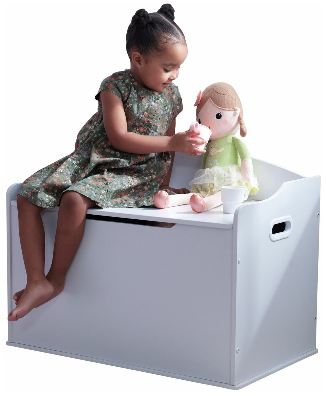 Ящик для игрушек KidKraft Austin Toy Box, цвет: белый - фото №8