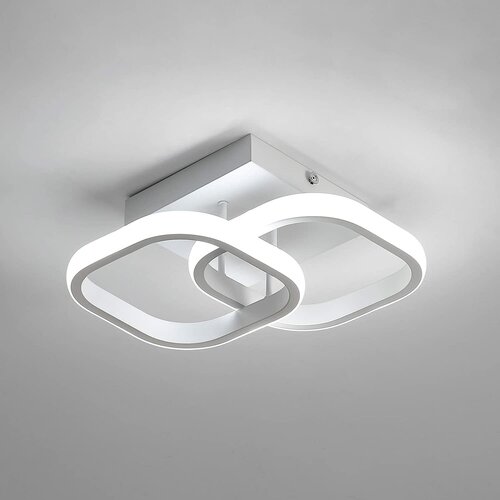 потолочные светильники, DAXGD, 22W, 24 * 20 * 10 см, черный, круговой, холодный белый свет