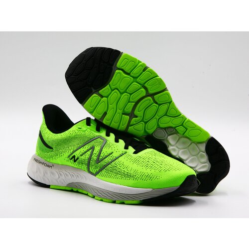 фото Кроссовки new balance fresh foam fresh foam 880v12, демисезон/лето, беговые, полнота d, перфорированные, размер 12 us, зеленый, черный