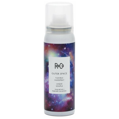 R+Co Спрей для волос Outer Space Flexible Hairspray, 75 мл универсальный спрей лак для укладки волос outer space flexible hairspray спрей лак 315мл