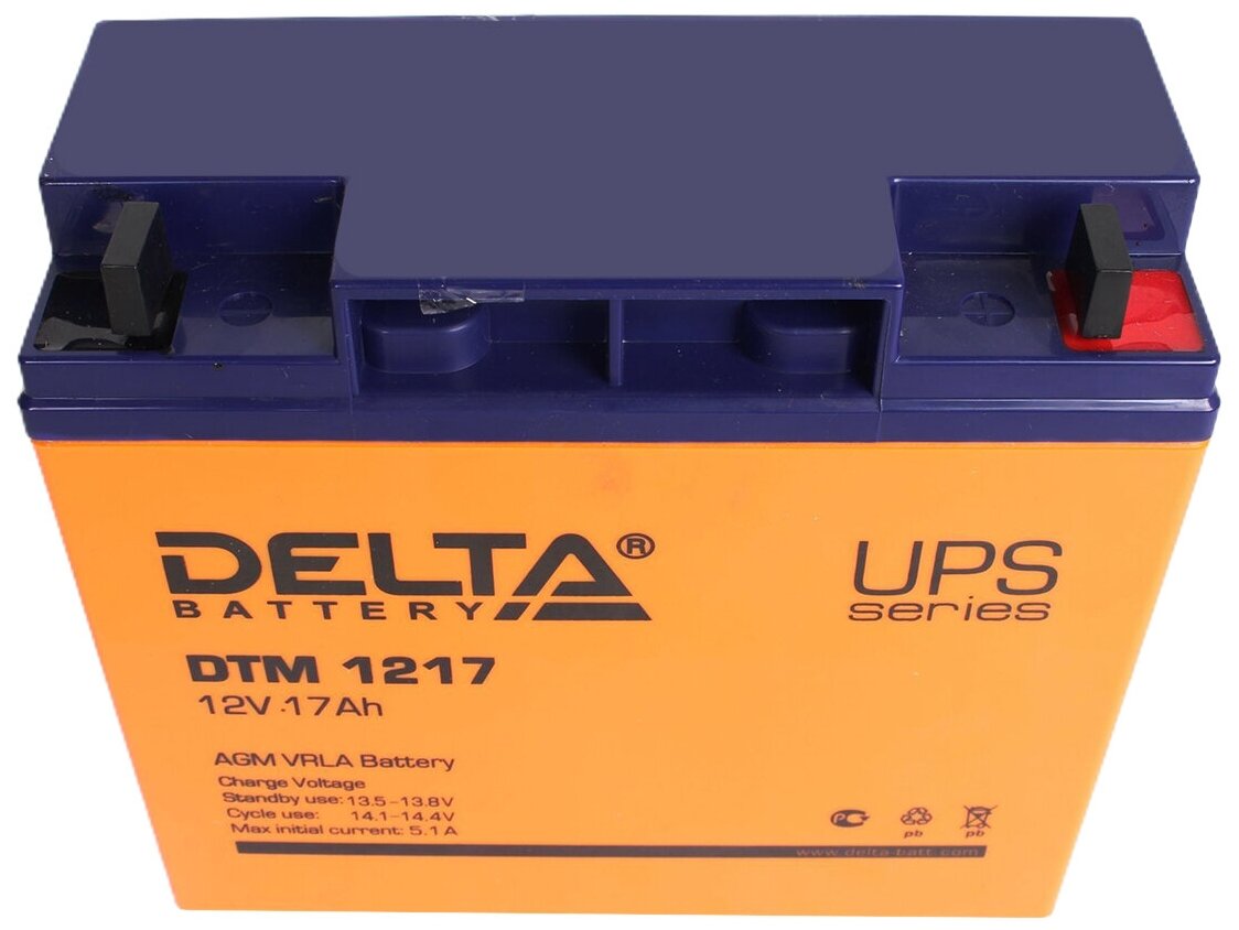 DELTA Battery DTM 1217 12В 17 А·ч - фото №3