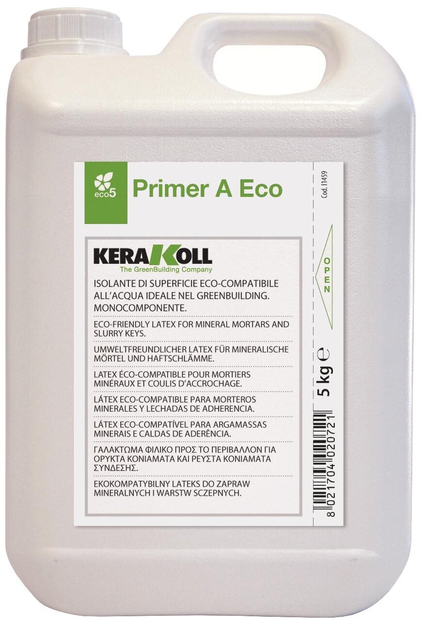 Грунтовка для выравнивания водопоглощения Kerakoll Primer A Eco