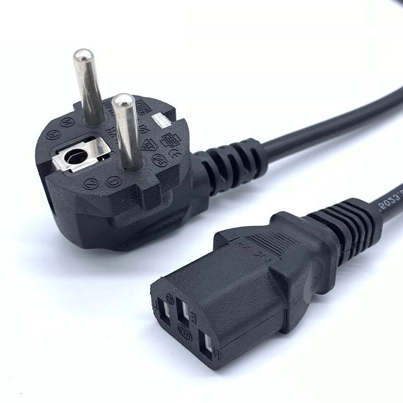 фото Кабель питания усиленный 1,5 метра евровилка ( Power Cable ) PC 333 для ПК / компьютера / монитора / Тв / и другой бытовой техники толстое сечение