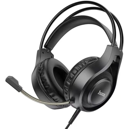 Наушники полноразмерные HOCO W106 Tiger Gaming Jack 35мм 18 м цвет черный 125500₽