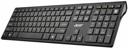 Клавиатура Acer OKR020 ZL. KBDEE.004 черный USB беспроводная slim Multimedia