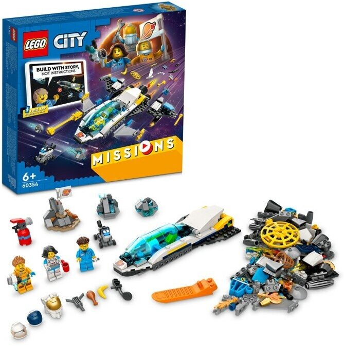 Конструктор LEGO CITY Космическая миссия для исследования Марса 298 д. 60354