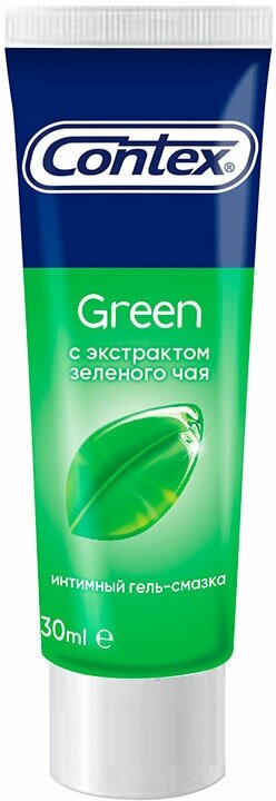 Гель-смазка интимная `CONTEX` Green (с антиоксидантами) 30 мл