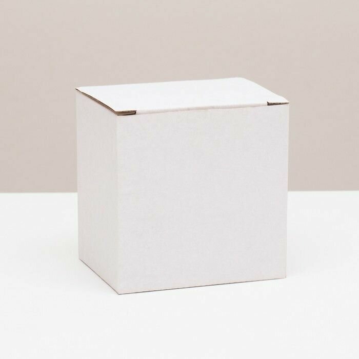 Коробка под кружку, без окна, белая 12 х 9,5 х 12 см