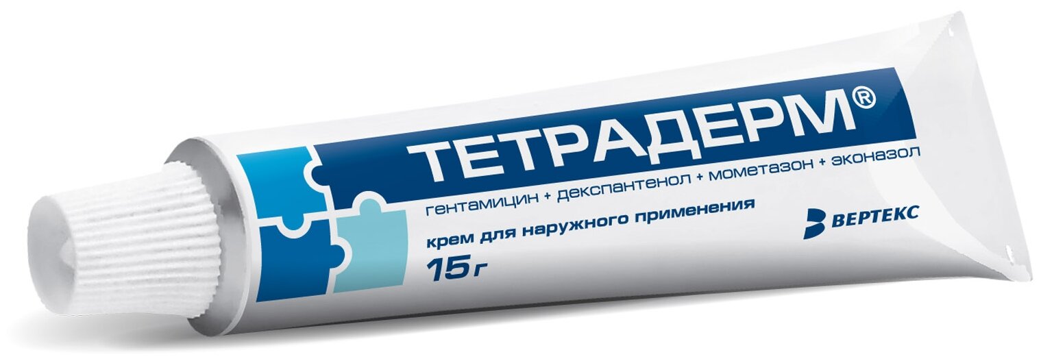Изображение Тетрадерм крем д/нар. прим., 15 мл, 15 г
