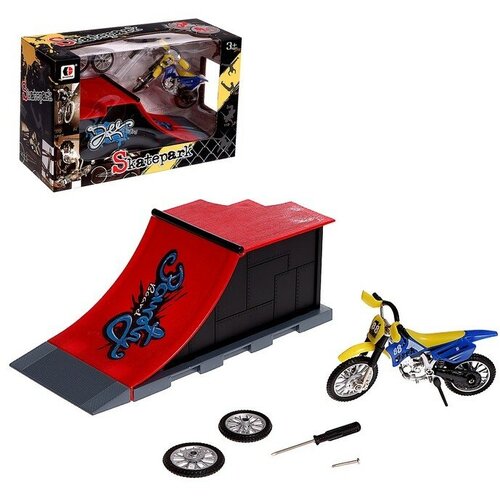 Набор скейт-парк Мототриал фингермотобайк с трамплином 2070₽