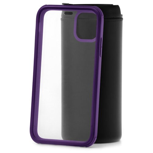 фото Чехол на айфон 11 kruche flexible side frame purple кruче