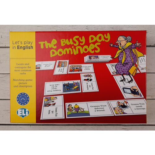 BUSY DAY DOMINOES (A2-B1) / Обучающая игра на английском языке "Повседневные дела"